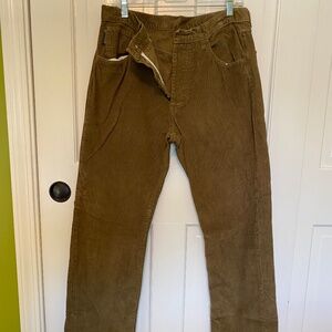Corduroy Button Fly Jeans